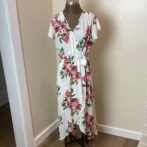 Floral High-Low Dress